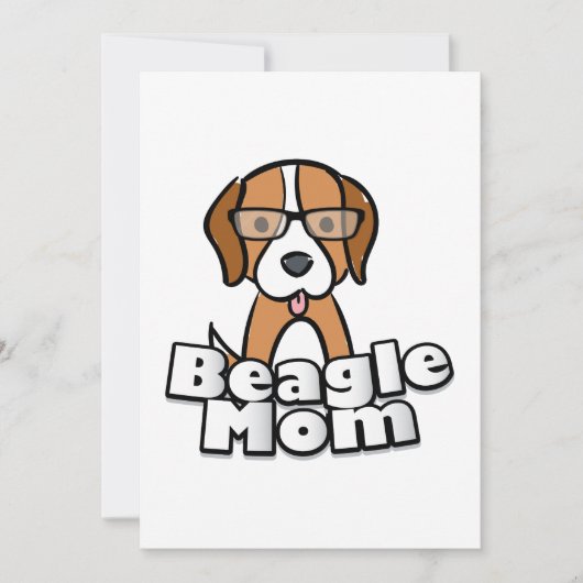 Beagle Mam Love Dog Moederdag Gift Kaart (Voorkant)
