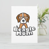 Beagle Mam Love Dog Moederdag Gift Kaart (Staand voorkant)