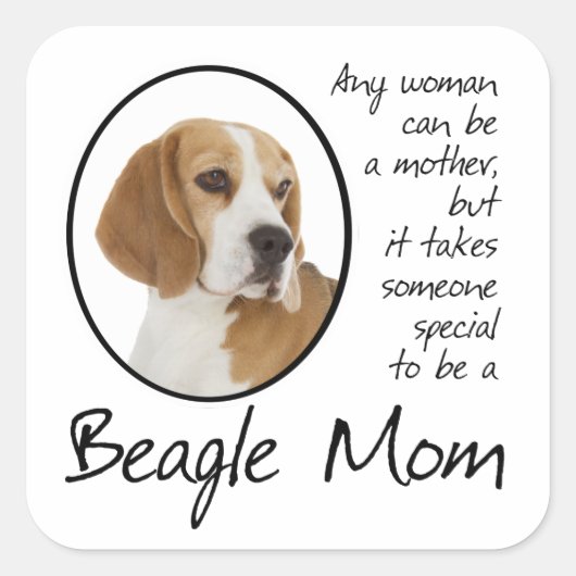 Beagle Mam Stickers (Voorkant)