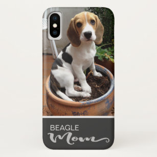 Beagle Mam Vloeiend Voeg je hond foto toe Case-Mate iPhone Case