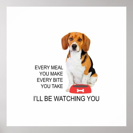 Beagle Mam zal Beagle bekijken Poster (Voorkant)
