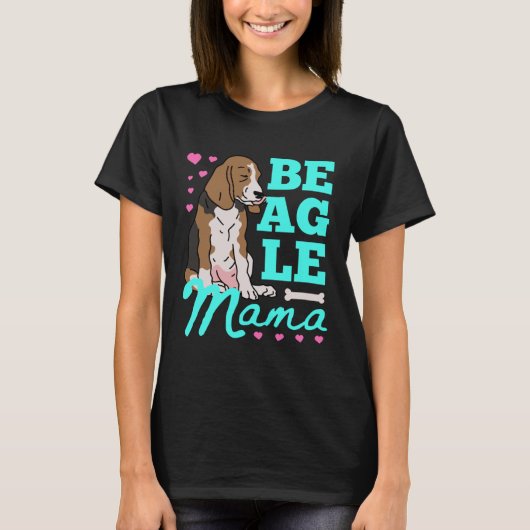 Beagle Mama Beagles Mom Dog Owner Beagle T-shirt (Voorkant)
