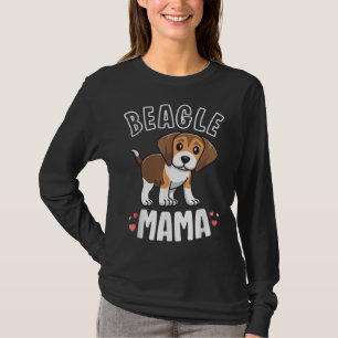 Beagle Mama Dog Mam voor Vrouwen Gift for Beagle L T-shirt