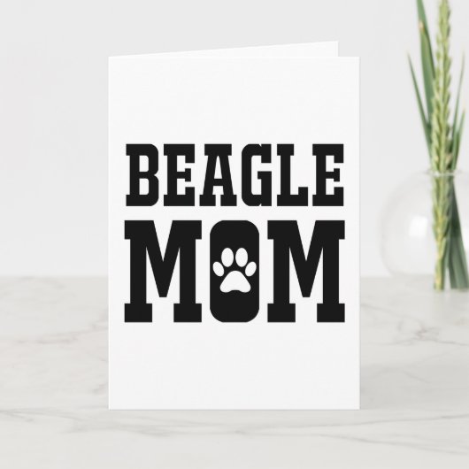 Beagle mama kaart (Voorkant)