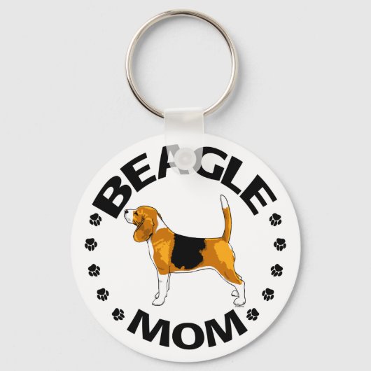Beagle mama sleutelhanger (Voorkant)