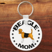 Beagle mama sleutelhanger (Voorkant)