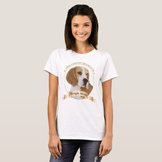 Beagle mama t-shirt (Voorkant volledig)