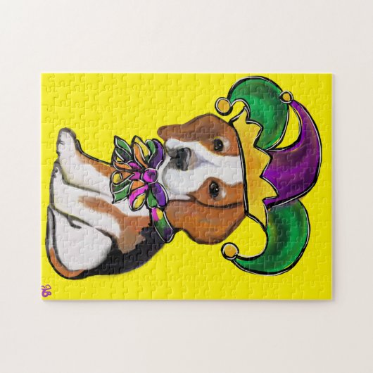 BEAGLE MARDI GRAS LEGPUZZEL (Horizontaal)