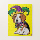 BEAGLE MARDI GRAS LEGPUZZEL (Verticaal)