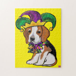 BEAGLE MARDI GRAS LEGPUZZEL