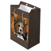 Beagle medium cadeauzakje (Voorkant Gekanteld)