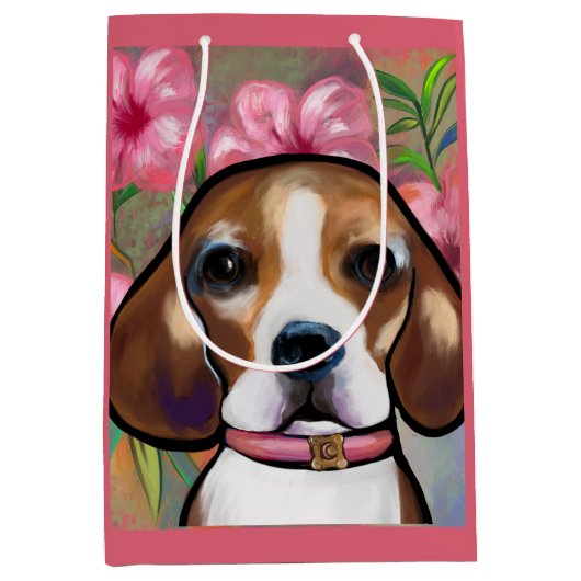 Beagle medium cadeauzakje (Voorkant)