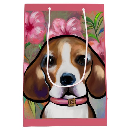Beagle medium cadeauzakje (Achterkant)