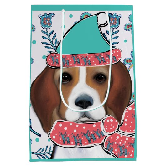 Beagle Medium Cadeauzakje (Achterkant)