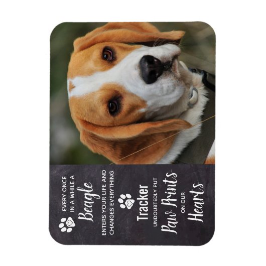 Beagle Memorial Magneet (Verticaal)