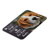 Beagle Memorial Magneet (Linkerzijde)