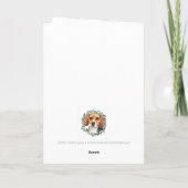 Beagle Merry Christmas Trendy Hond Feestdagen Kaart (Achterkant)