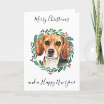 Beagle Merry Christmas Trendy Hond