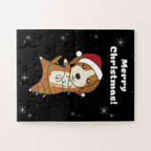 Beagle Merry Christmas Winter Animals Dog Legpuzzel (Horizontaal)