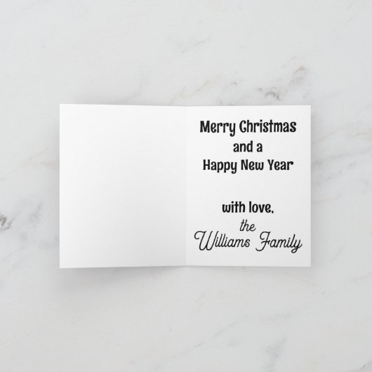 Beagle Merry Kerstmis Kaart (Binnen)