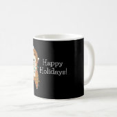 Beagle Merry Winter Animals Dog Coffee Koffiemok (Voorkant rechts)