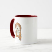 Beagle Merry Winter Animals Dog Mok (Voorkant links)