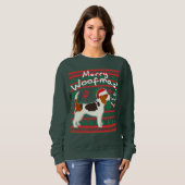 Beagle Merry Woofmas Ugly KerstSweater Trui (Voorkant volledig)