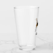 Beagle met aangepaste tekst | Hondenliefhebber op  Glas (Rechts)