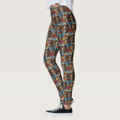 Beagle met Hartrozen Valentijnsdag Leggings (Links)