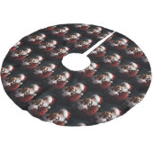 Beagle met kerstman Festive Kerstmis Kerstboom Rok (Gekanteld)