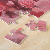 Beagle met rozen - Valentijnsdag Legpuzzel (Zijkant)