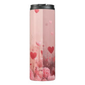 Beagle met Rozen - Valentijnsdag Thermosbeker (Achterkant)