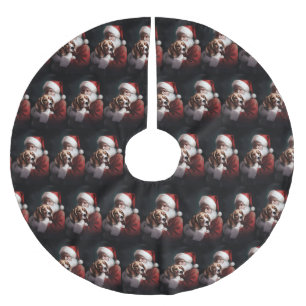 Beagle met Sinterklaas Feestelijke Kerstmis Kerstboom Rok