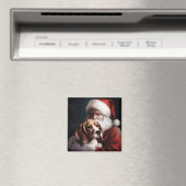 Beagle met Sinterklaas Feestelijke Kerstmis Magneet (Insitu (Vaatwasser))