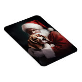 Beagle met Sinterklaas Feestelijke Kerstmis Magneet (Rechterzijde)