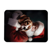 Beagle met Sinterklaas Feestelijke Kerstmis Magneet (Horizontaal)