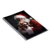 Beagle met Sinterklaas Feestelijke Kerstmis Notitieboek (Rechterzijde)