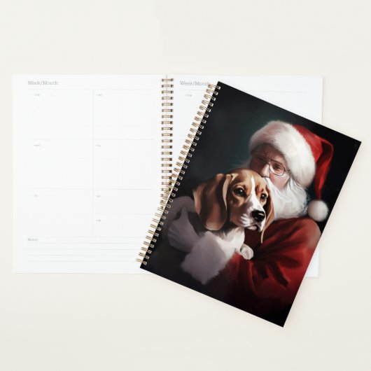 Beagle met Sinterklaas Feestelijke Kerstmis Planner (Display)