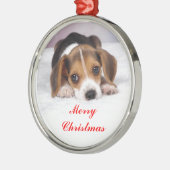 Beagle Metalen Ornament (Links)