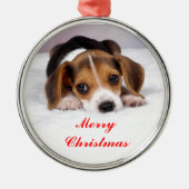 Beagle Metalen Ornament (Voorkant)