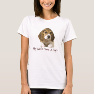 Beagle Mijn Kinderen hebben 4 benen t-shirt