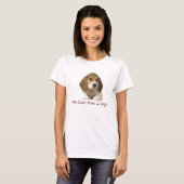 Beagle Mijn Kinderen hebben 4 benen t-shirt (Voorkant volledig)