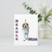Beagle Moeder 4 Briefkaart (Staand voorkant)