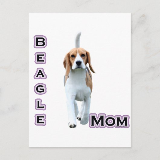 Beagle Moeder 4 Briefkaart (Voorkant)