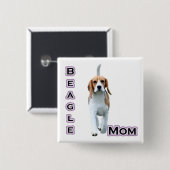Beagle Moeder 4 - Button (Voorkant /achterkant)