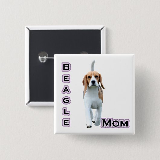 Beagle Moeder 4 - Button (Voorkant /achterkant)