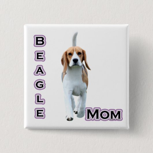 Beagle Moeder 4 - Button (Voorkant)