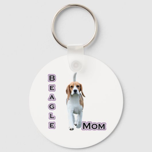 Beagle Moeder 4 - Sleutelhanger (Voorkant)
