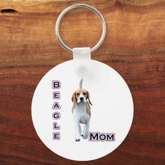 Beagle Moeder 4 - Sleutelhanger (Achterkant)