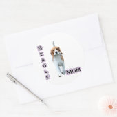 Beagle Moeder 4 - Sticker (Envelop)